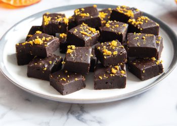 Vegan Chocolate Orange Fudge