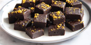 Vegan Chocolate Orange Fudge