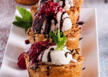 Sweet Vegan Dessert Yorkshire Puddings