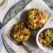 Samosa Cakes with Apple Chutney